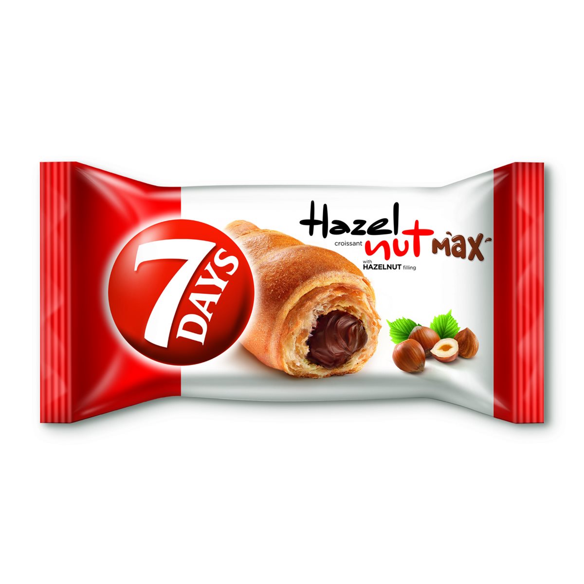 7 Days Croissant Hazelnut Alune de padure si cacao 80 g