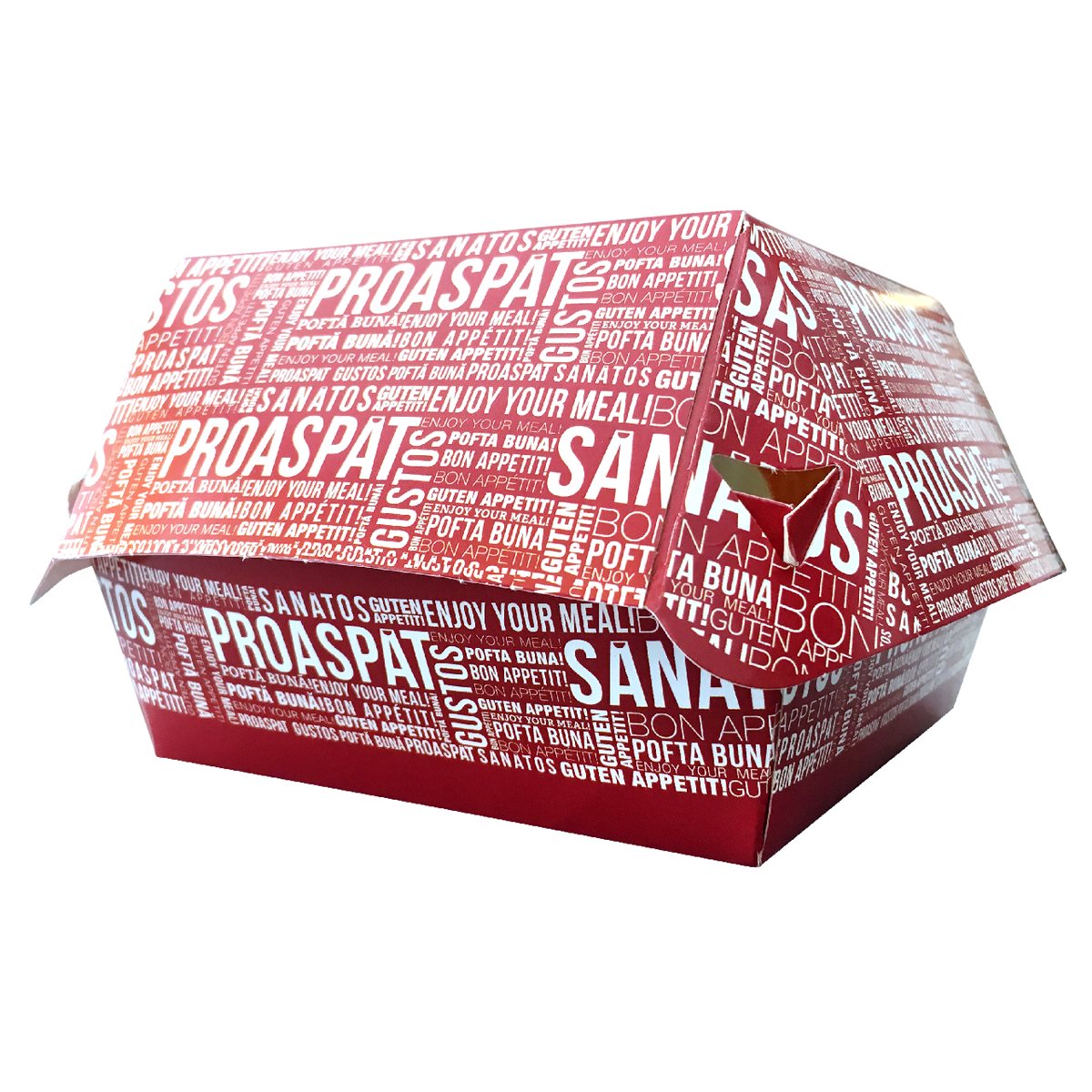 Accent Cutii de Carton pentru HamBURGER 60 bucati