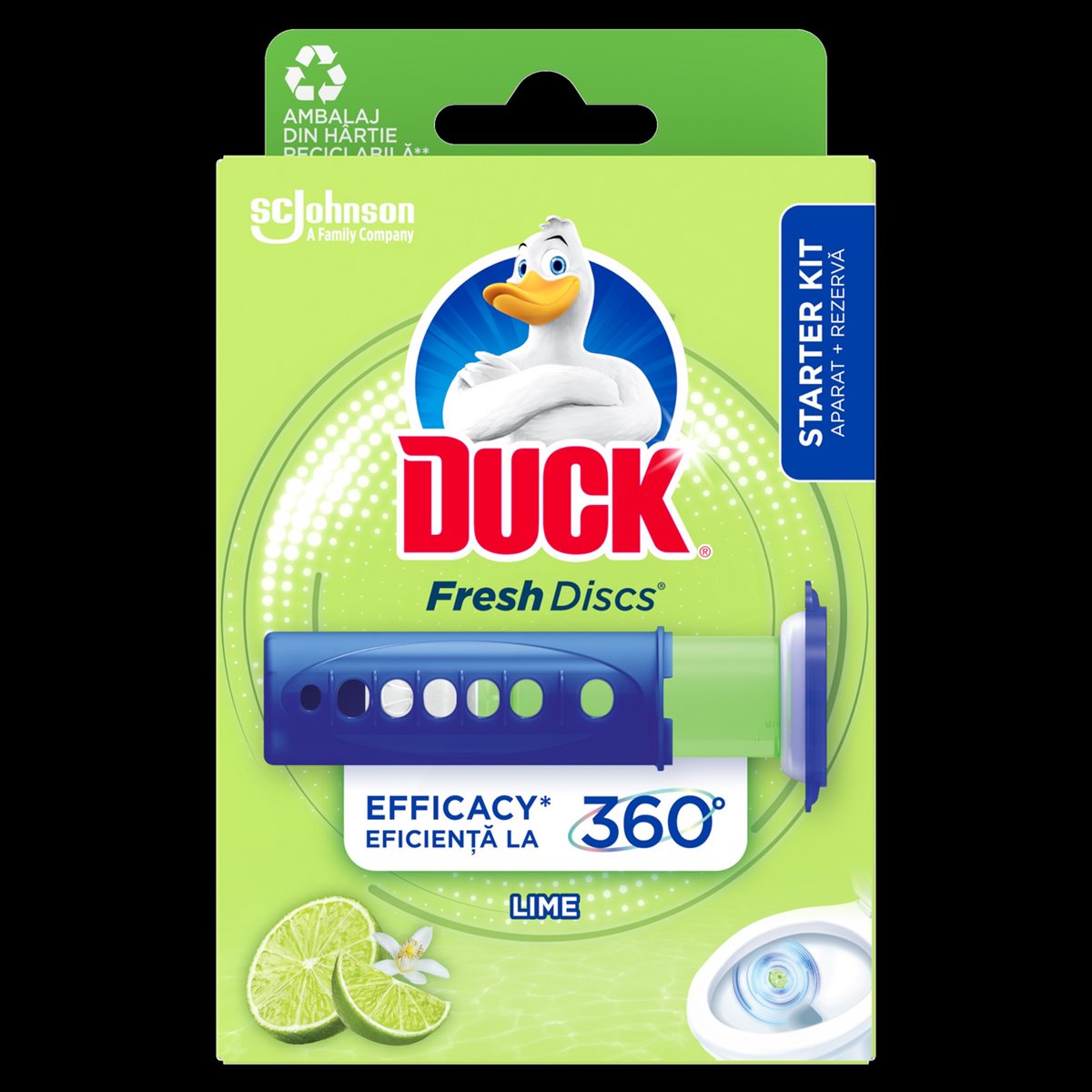 Duck Odorizant WC Fresh Discs Lime 36 ml