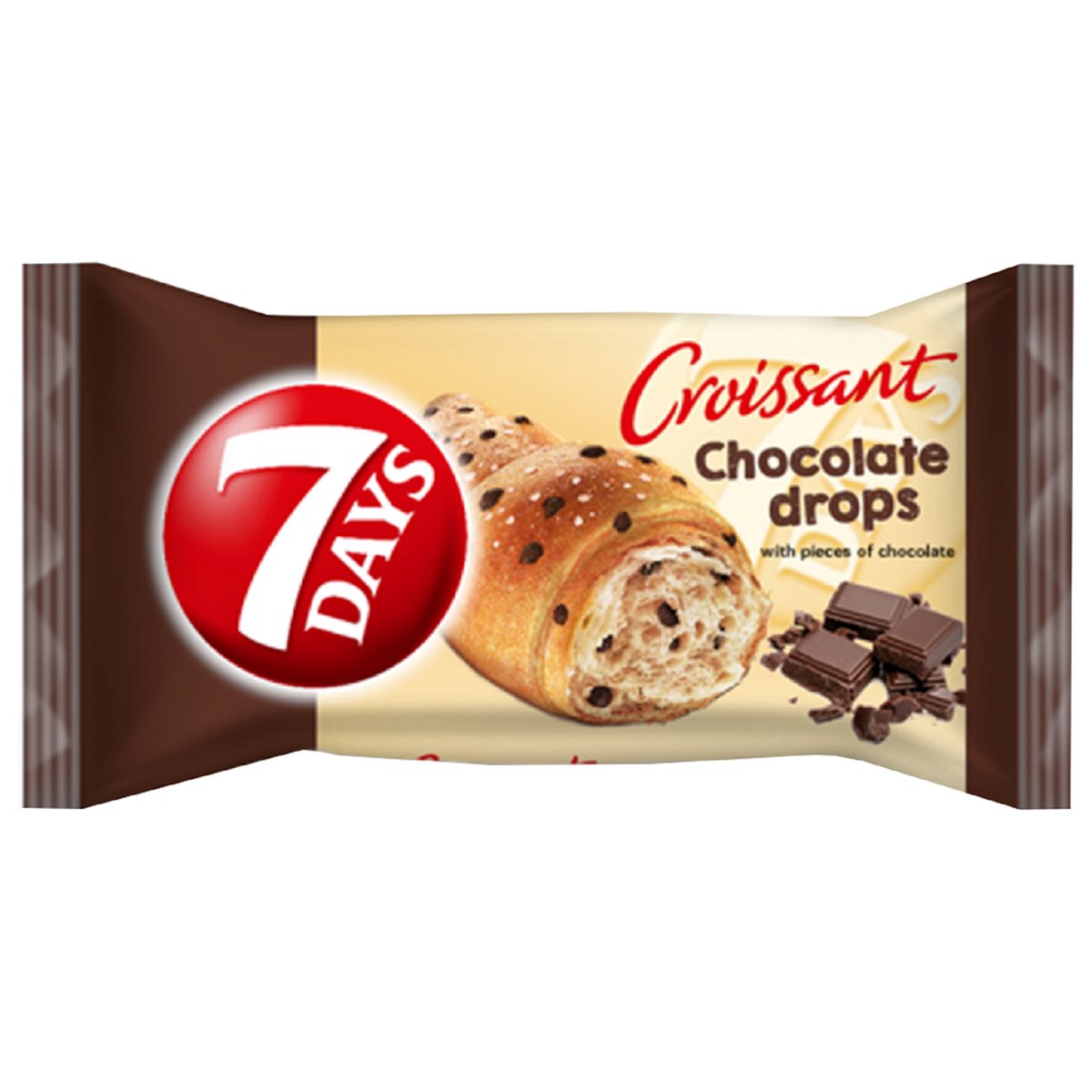 7 Days Croissant Bucati de Ciocolata 70 g