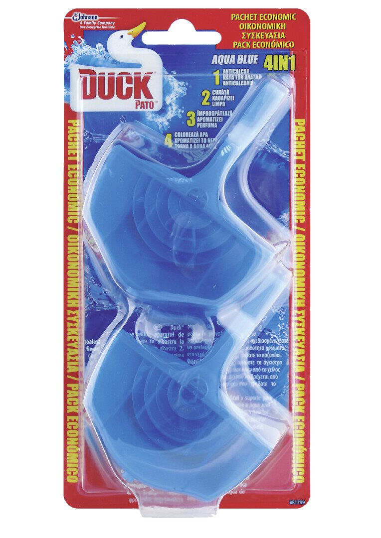 Duck 2 x 36 g Odorizant Toaleta Albastru