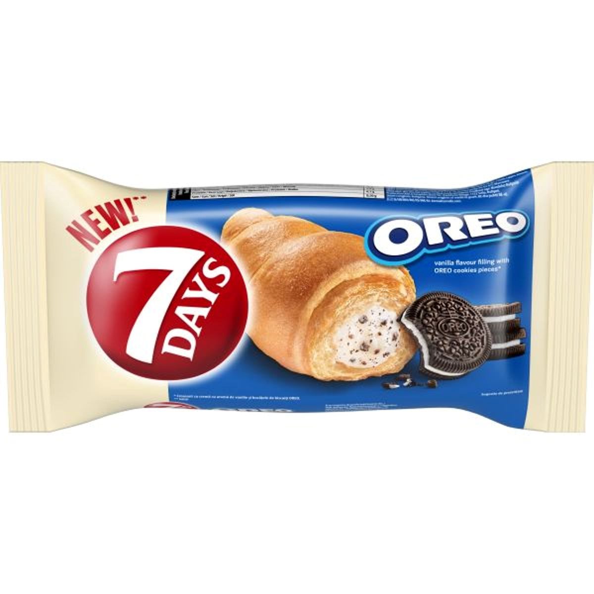 7 Days Croissant Oreo Crema Vanilie 70 g