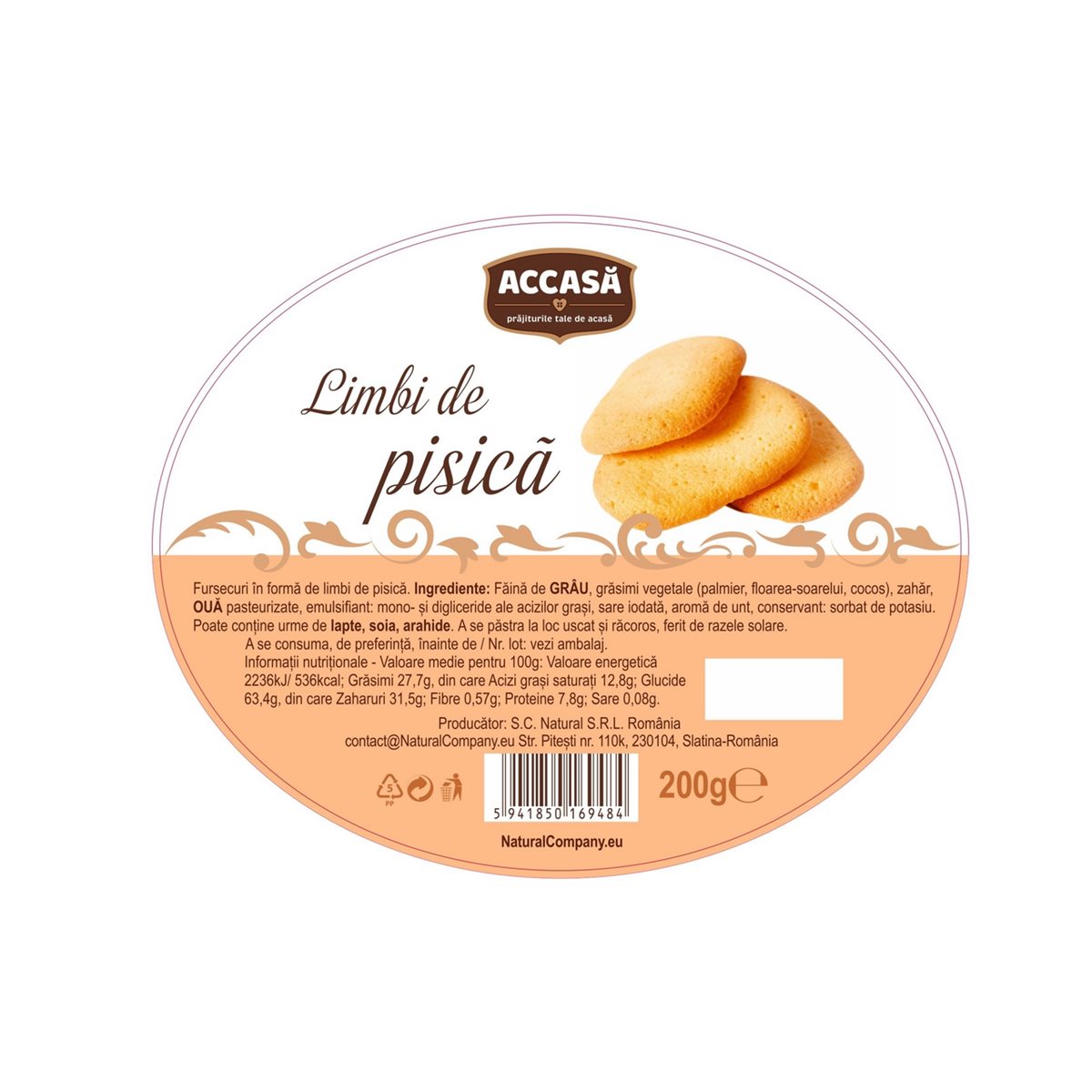 Accasa Limbi de Pisica 200 g