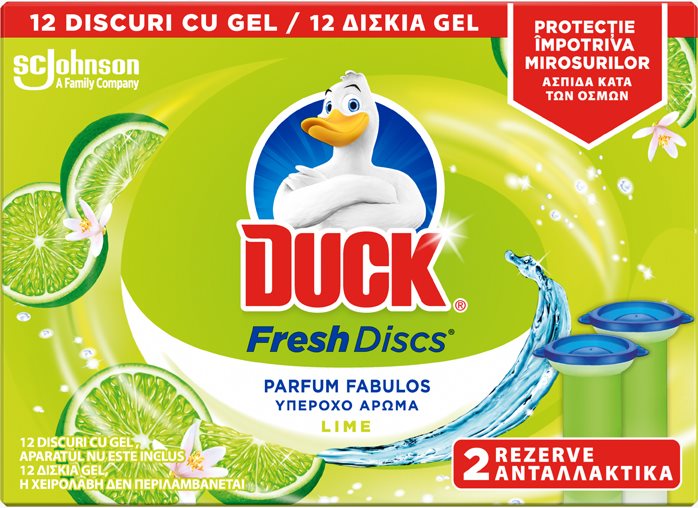 Duck Odorizant WC Fresh Discs Rezerva Lime 2 x 36 ml